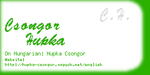 csongor hupka business card